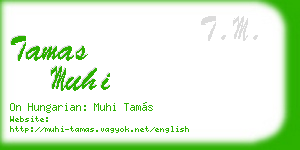 tamas muhi business card