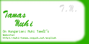 tamas muhi business card